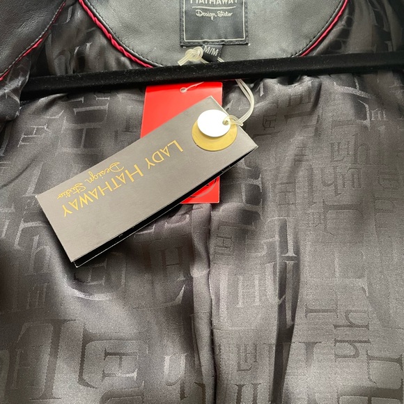 NWT Lady Hathaway 3 button leather jacket (blazer) M - Picture 7 of 12